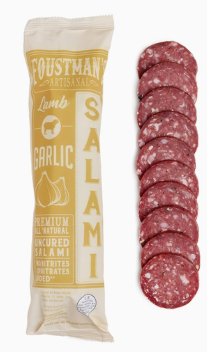 Premium Artisanal All-Natural Uncured Lamb & Garlic Salami